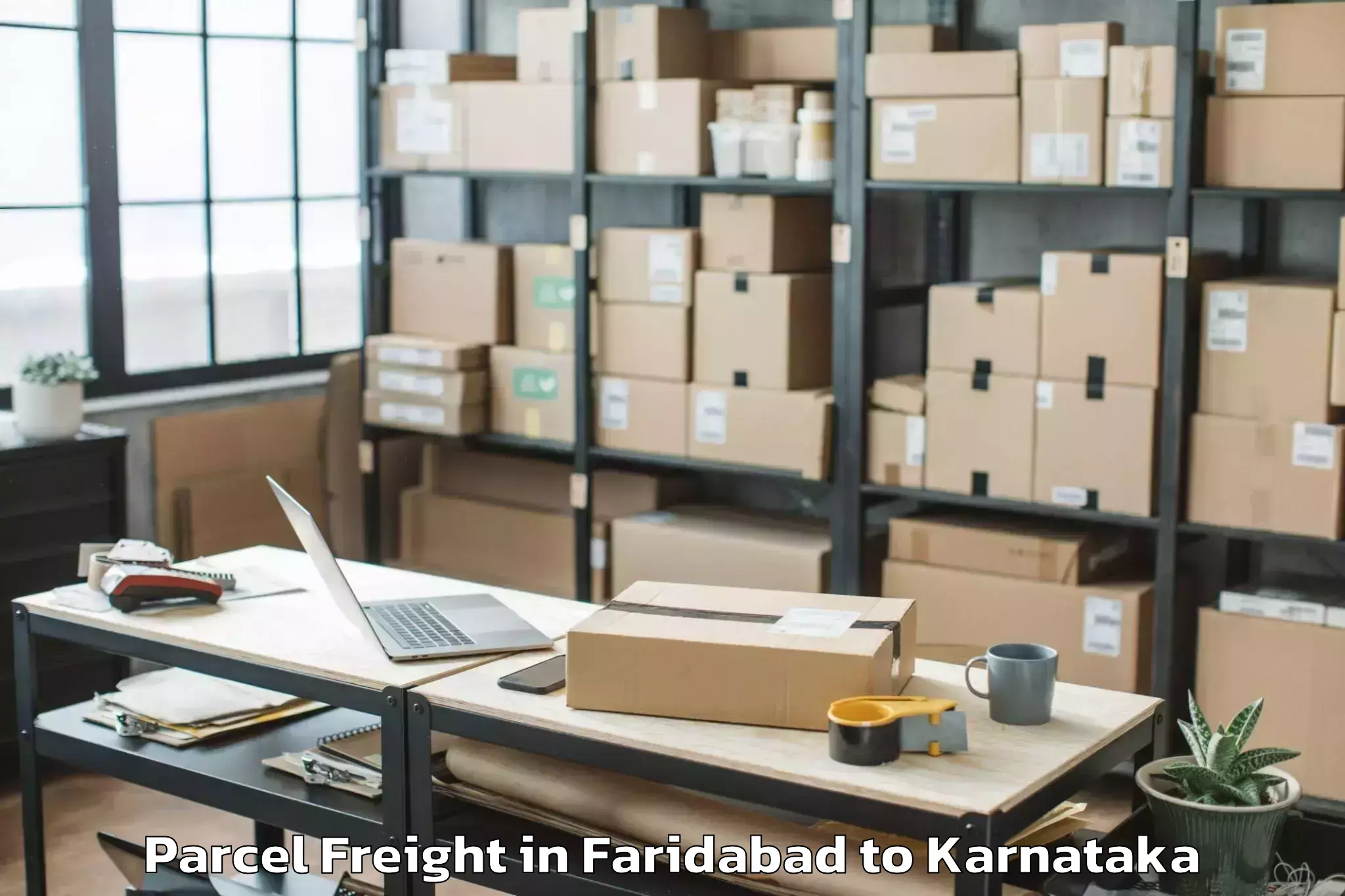 Book Your Faridabad to Challakere Parcel Freight Today